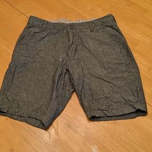 B split grey shorts